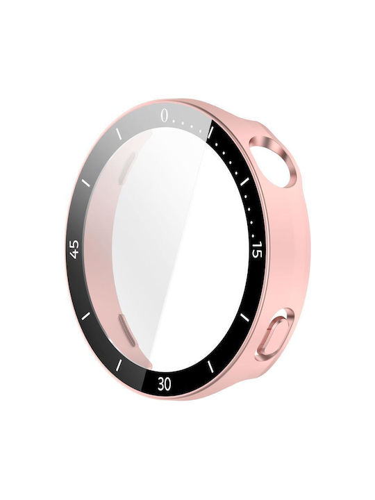 Plastic Case with Glass in Rose Gold color for Huawei Watch GT 6 41mm