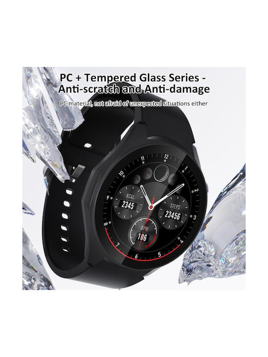 Пластмасов Калъф със Стъкло в Червен цвят за Huawei Watch GT 6 41mm