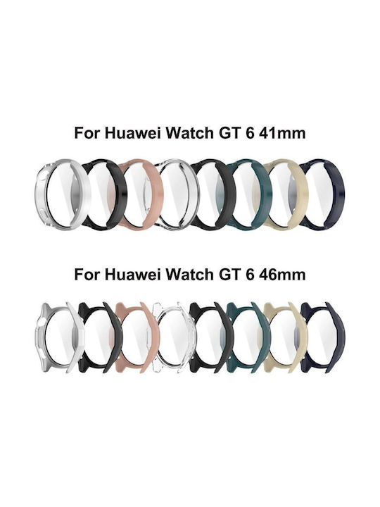 Пластмасов Калъф със Стъкло в Зелен цвят за Huawei Watch GT 6 41mm
