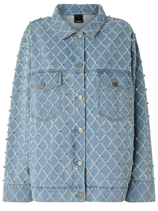 Pifferaio Women's Jean Jacket for Spring or Autumn Gin