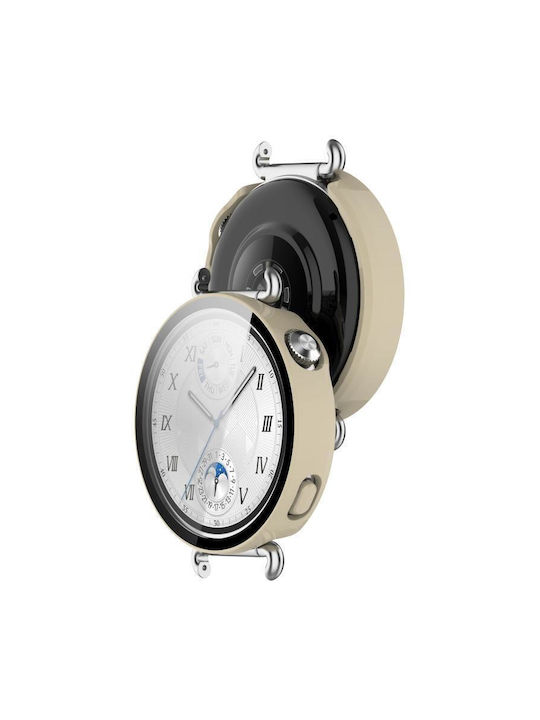Carcasă de Plastic cu Sticlă în culoarea Alb pentru Huawei Watch GT 6 41mm