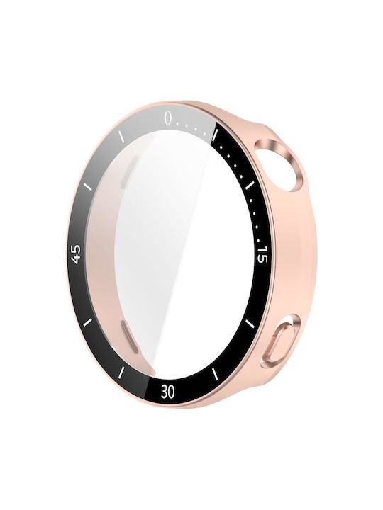 Πλαστική Θήκη με Τζαμάκι σε Μπεζ χρώμα για Huawei Watch GT 6 41mm