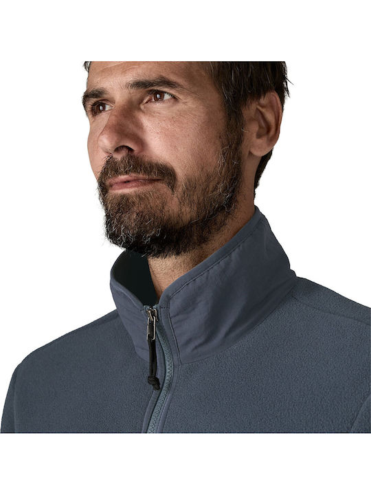 Men's Fleece Cardigan Smolder Blue