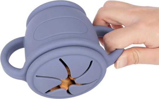 Комплект за Хранене Babythings от Силикон с Противоплъзгаща Основа Син 6бр