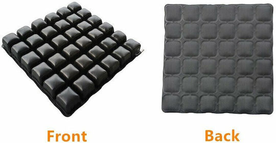 Anti-Decubitus Cushion Self-Inflating Office Chair Back Pillow with Air Cells 42x42x3cm