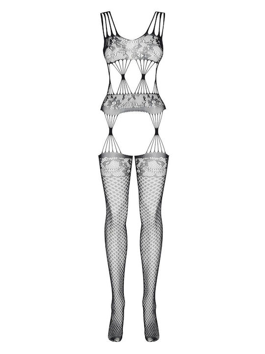 Beauty Night Maribel 688 Bodystocking Plasă Negru