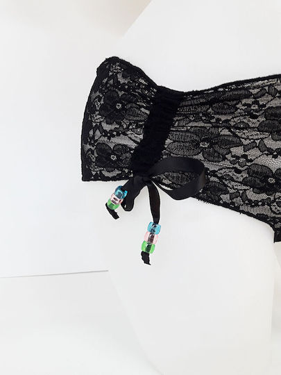 Spitzen-Slip Panty Heiße Shorts Stil Schwarz