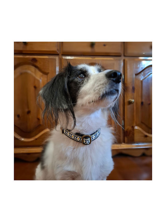 Hundehalsband Tribal Urban Verstellbares Stoffhalsband Bailu XSklein 22 34cm Breite 2cm Galazio