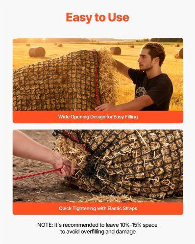 Vevor Nets for Hay 180x180x180cm