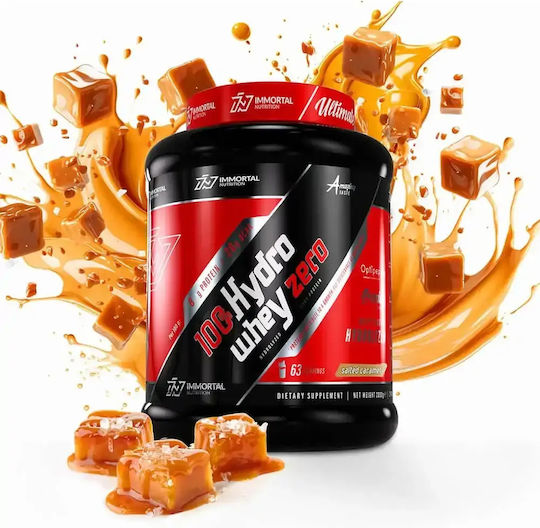Immortal Nutrition 100% Hydro Whey Zero Πρωτεΐνη Ορού Γάλακτος με Γεύση Salted Caramel 2kg