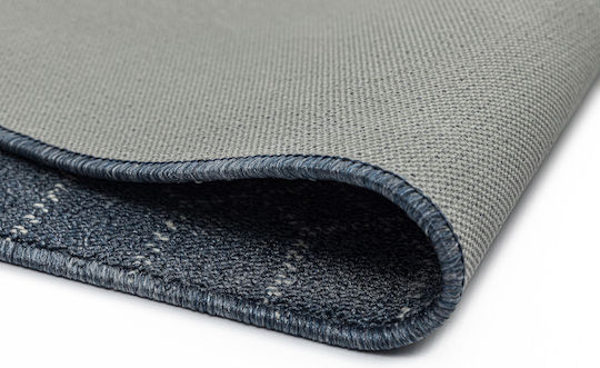 Nikotex Carpets Non-Slip Kitchen Runner Mat Belmont Blue-Ivory 67x150