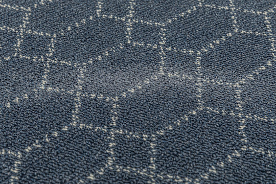 Nikotex Carpets Non-Slip Kitchen Runner Mat Belmont Blue-Ivory 67x150