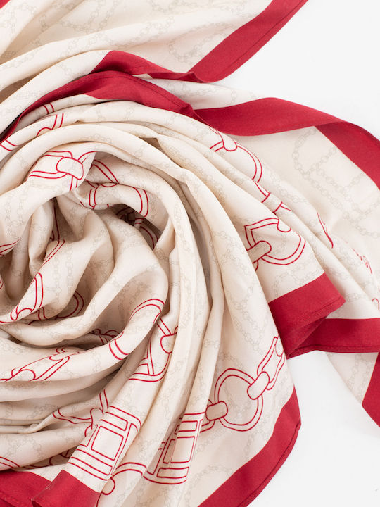 Tommy Hilfiger Women's Silk Scarf Beige