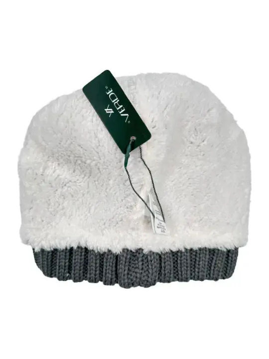 Set with Beanie Knitted in Gray color