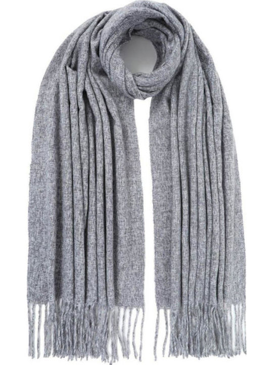 Set with Beanie Knitted in Gray color
