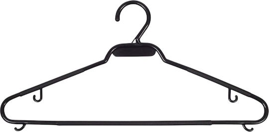 HANGERHUB Вешалка за Гардероб за панталони Пластмаса Черен 25бр
