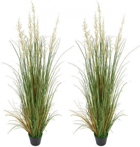 Artificial Plant in Pot Grass Green 150cm in Box 2pcs Vevor