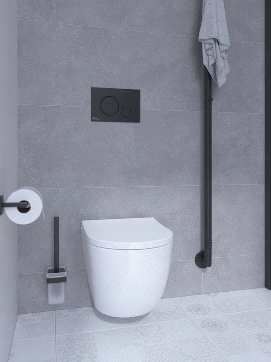 Swiss Aqua Technologies Монтирана на стена тоалетна с Капак Софт Клоуз Бяла 8590913839399