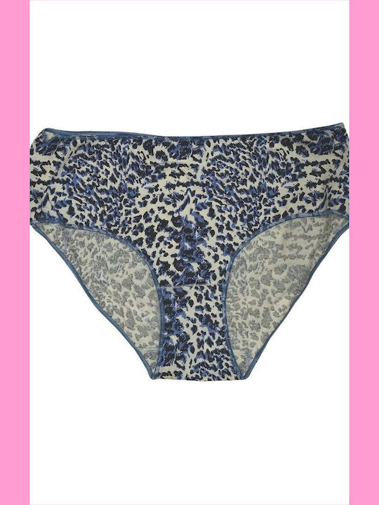 Midi Βαμβακερά Hohe Taille Damen Slip 3Pack Leopard