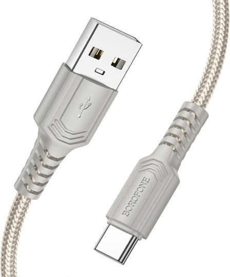 Borofone Regular USB 2.0 Cablu USB-C bărbătesc - USB-A 18W Negru 1m (tt100627)