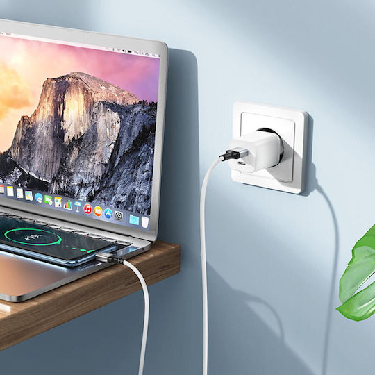 Borofone USB 2.0 Cable USB-C male - USB-A 18W Μαύρο 1m