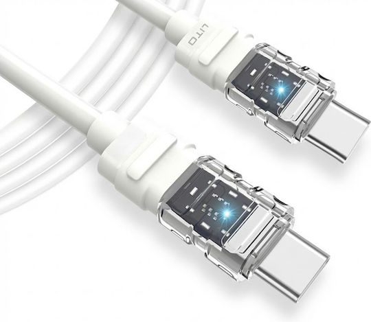 Lito LED USB 2.0 Kabel USB-C männlich - USB-C 60W Weiß