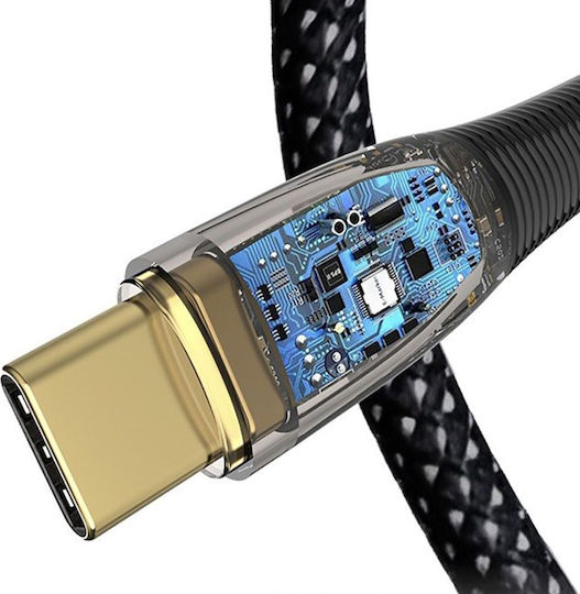 Lito Geflochten USB 2.0 Kabel USB-C männlich - USB-C 60W Gold 1.2m