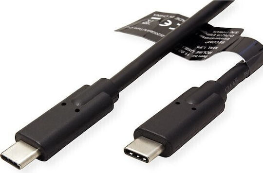 Roline USB 3.2 Video Cable USB-C male - USB-C PD Μαύρο 1m 11.02.9071-10