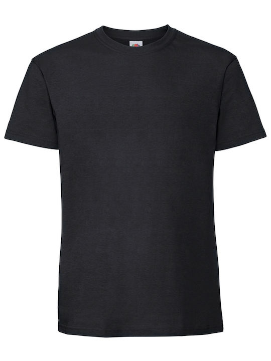Fruit of the Loom Iconic Men's Short Sleeve Promotional T-Shirt Black
