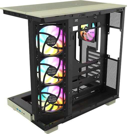 Thermaltake View 380 XL WS ARGB Gaming Middle Tower Carcasă Calculator cu Fereastră Laterală Matcha verde