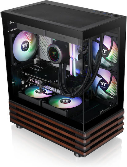 Thermaltake View 170 WS ARGB Gaming Mini Tower Κουτί Υπολογιστή με Πλαϊνό Παράθυρο Μαύρο