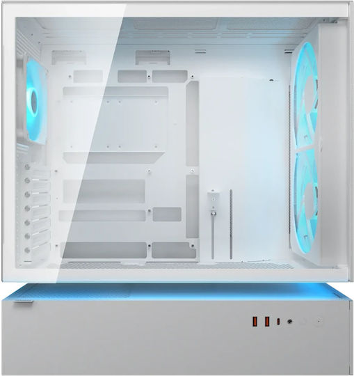 Cougar CFV235 Mesh Gaming Midi Tower Κουτί Υπολογιστή με RGB Φωτισμό Λευκό