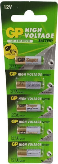 GP Batteries High Voltage Алкални Батерии A27 12V 5бр