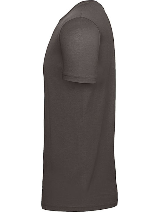 B&C Ανδρικό Διαφημιστικό T-shirt Κοντομάνικο Bear Brown