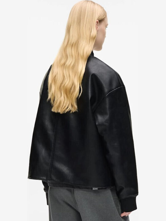 Κοντό Γυναικείο Bomber Jacket Μαύρο