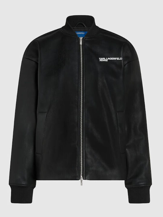 Κοντό Γυναικείο Bomber Jacket Μαύρο