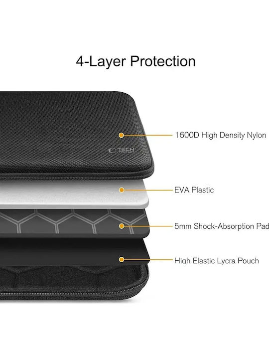 Tech-Protect Θήκη για Laptop σε Μαύρο χρώμα 304004-204841