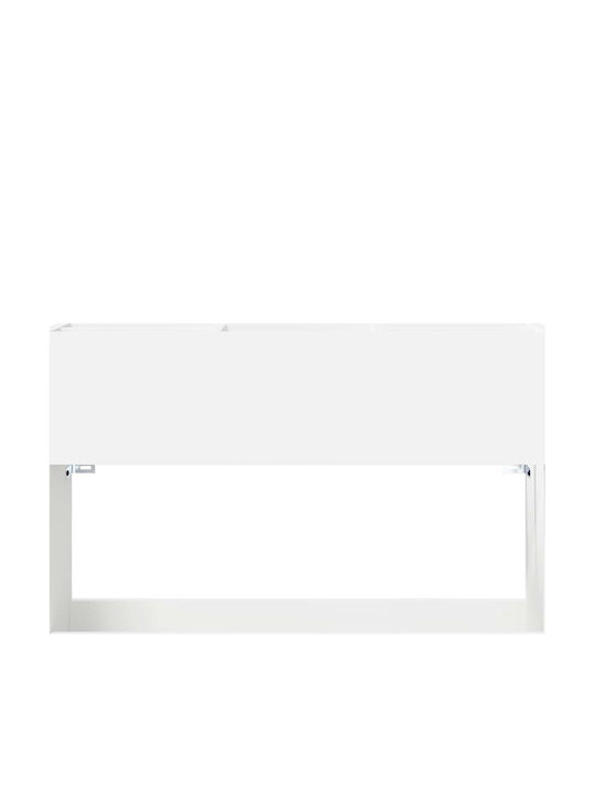 vidaXL Ομπρελοθήκη Ξύλινη Λευκή 65x24x50cm