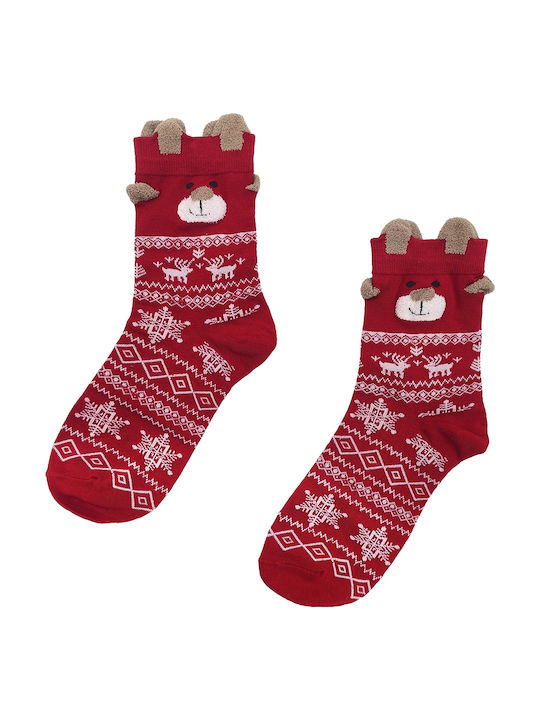 Gift-Me Women's Christmas Socks Red