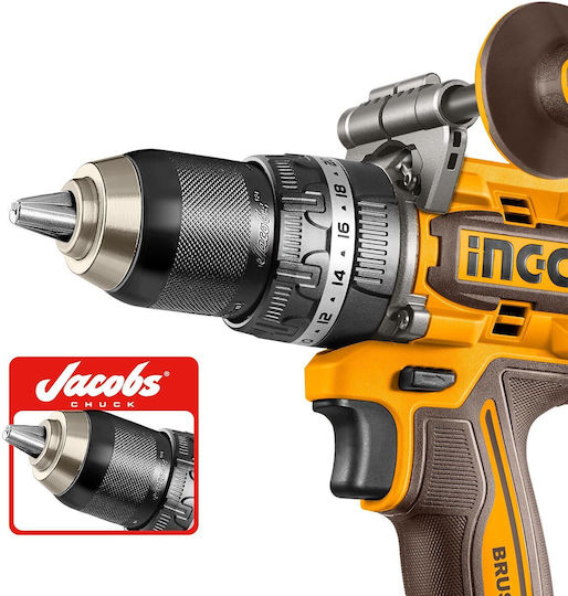 Ingco CIDLI209685 Ударен Акумулаторен Дрел-Винтоверт Solo Brushless 20V