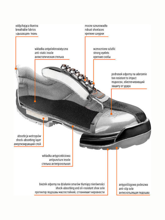Neo Tools Stiefel Sicherheit S1P mit Zertifizierung P,SRA