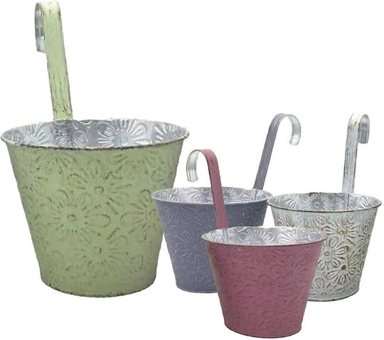 HOMie Hanging Planter Metal Gray 16x16x14cm.