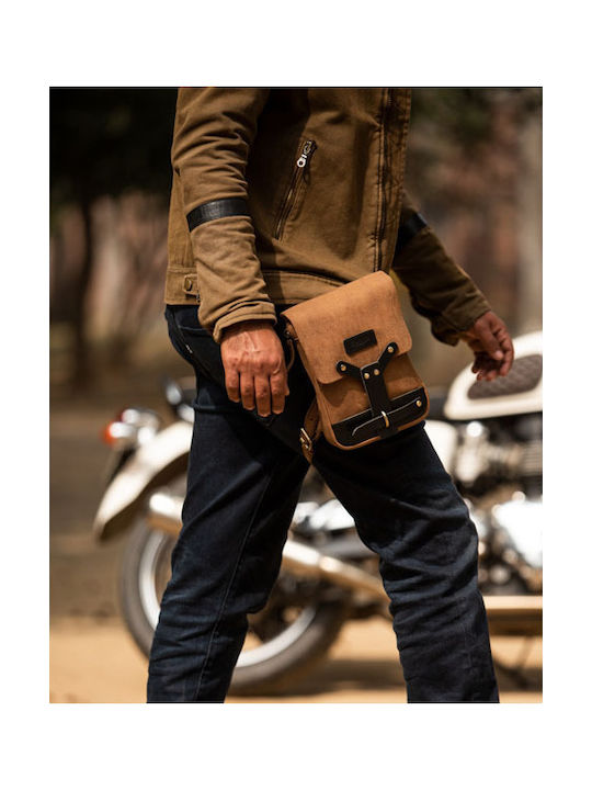 Trip Machine Δερμάτινη Τσάντα Ποδιού Thigh Bag Leg Bag Tobacco Brown