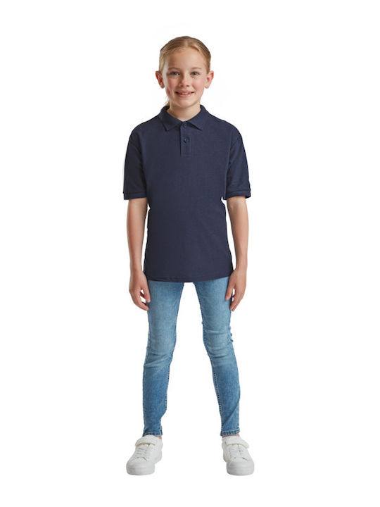 Kinderpolo Kurzarm Marineblau