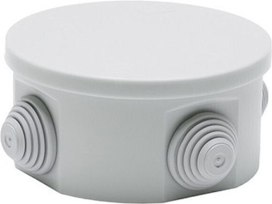 Eurolamp Surface Mounted Electrical Box IP55 in Gray Color