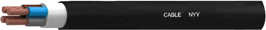 Electrical Cable Nyy-j-re 5x4mm² Black Top Pieces 100 02.026.0133