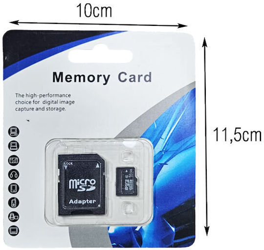 Micro 16GB Class 10 με αντάπτορα