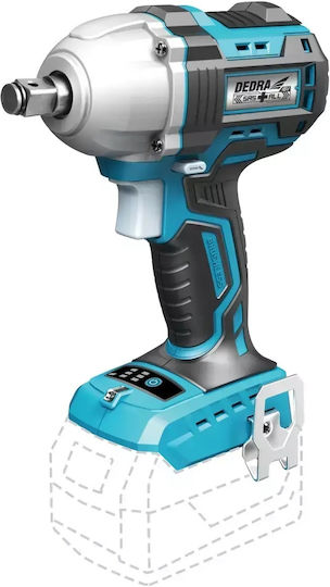 Dedra DED7147 Brushless Impact Wrench Battery 18V Solo with Socket 1/2"