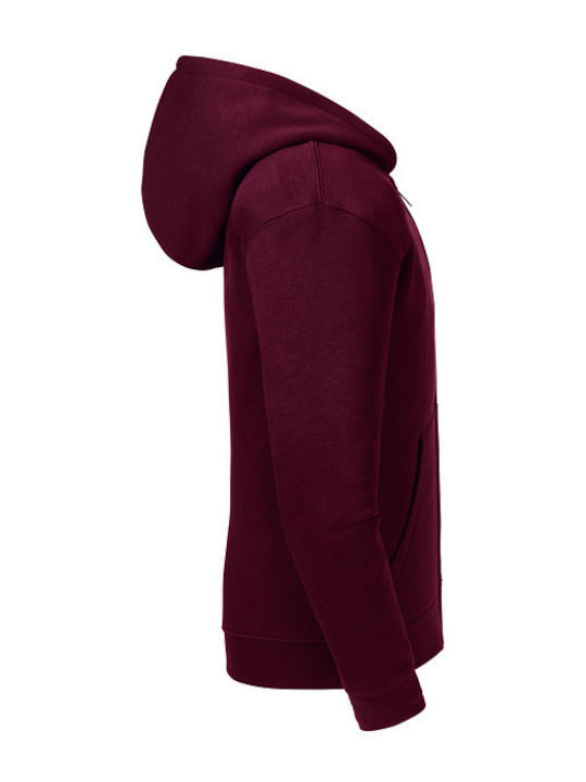 Kids Sweatshirt Cotton Hooded Burgundy