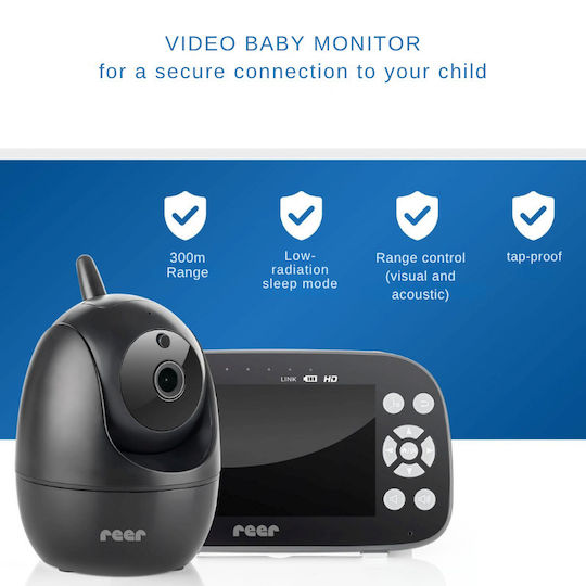 Reer Pro Hd Move Комуникация За Бебета с Двупосочен Аудио и Колыбелни Песни И Мелодии